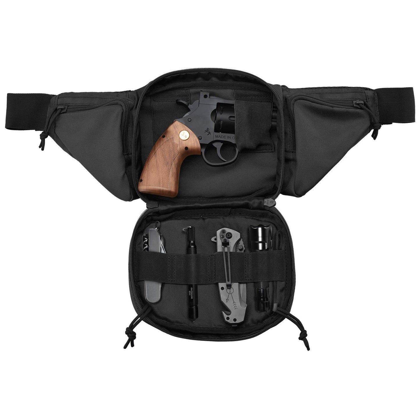 Tactical Pistol Pouch Ultimate Fanny Pack Holster Fits 1911, Glock, H&K, Ruger, S&W M&P Shield, Taurus, Sig Sauer, Springfield, Beretta, Kimber, Walther, and More