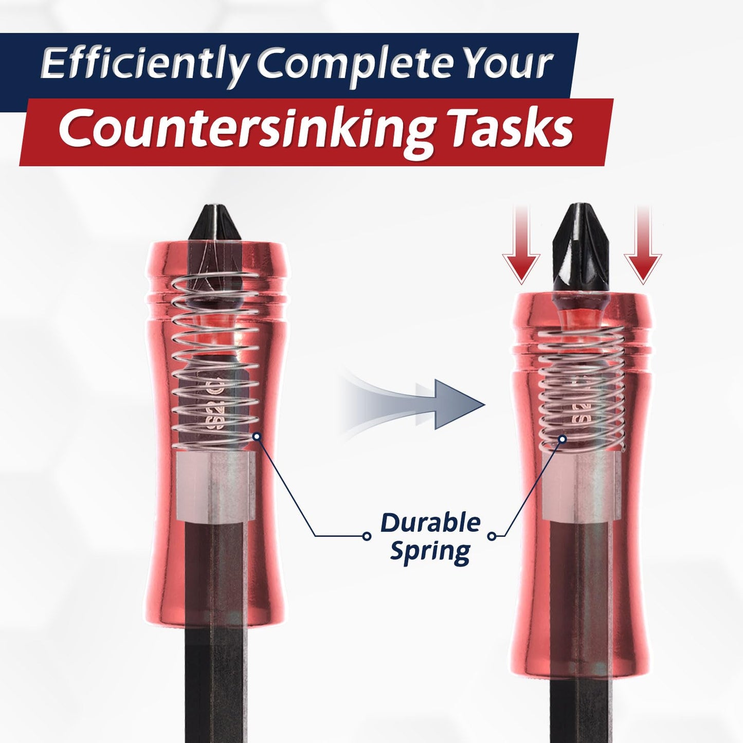 ColumPRO Strong Magnetic Screwdriver Bit Holder for Impact Driver, 1 Magnetic Drill Bit & Screw Holder, Three 25 MM PH2 Bits