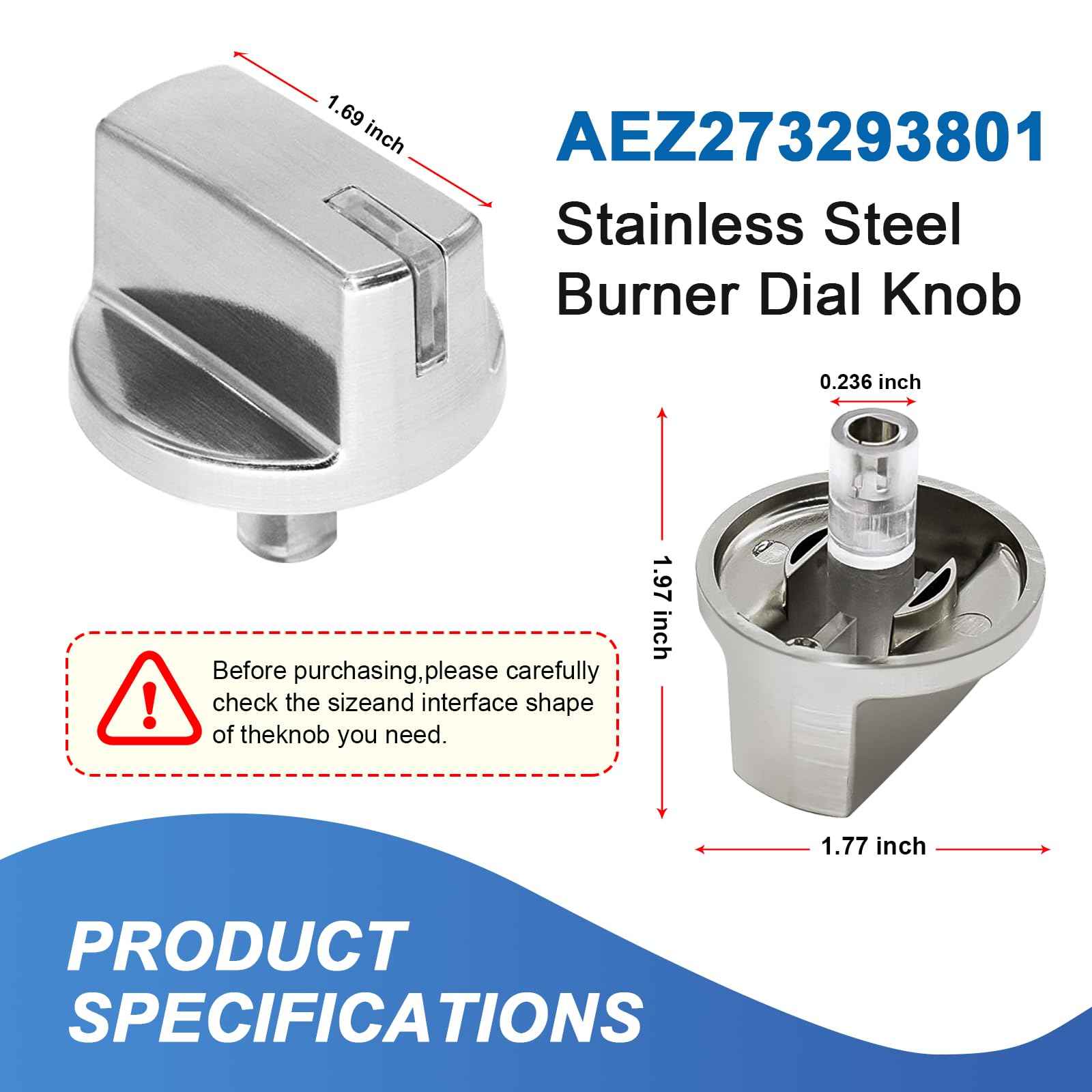 Teknorke AEZ73293801 for lg Stove knobs Replacements - Burner Control Knob Assembly Replacement, for lg Cook top Replacement knobs EBZ60710601, 2025031, AH3639420, EA3639420, AP5594929(5pcs)