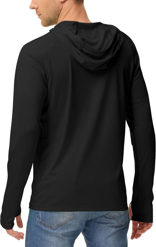 Isnowood Sun Shirt - UPF 50+ Men's Fishing Hoodie | Long Sleeve UV Protection for Outdoor Activities