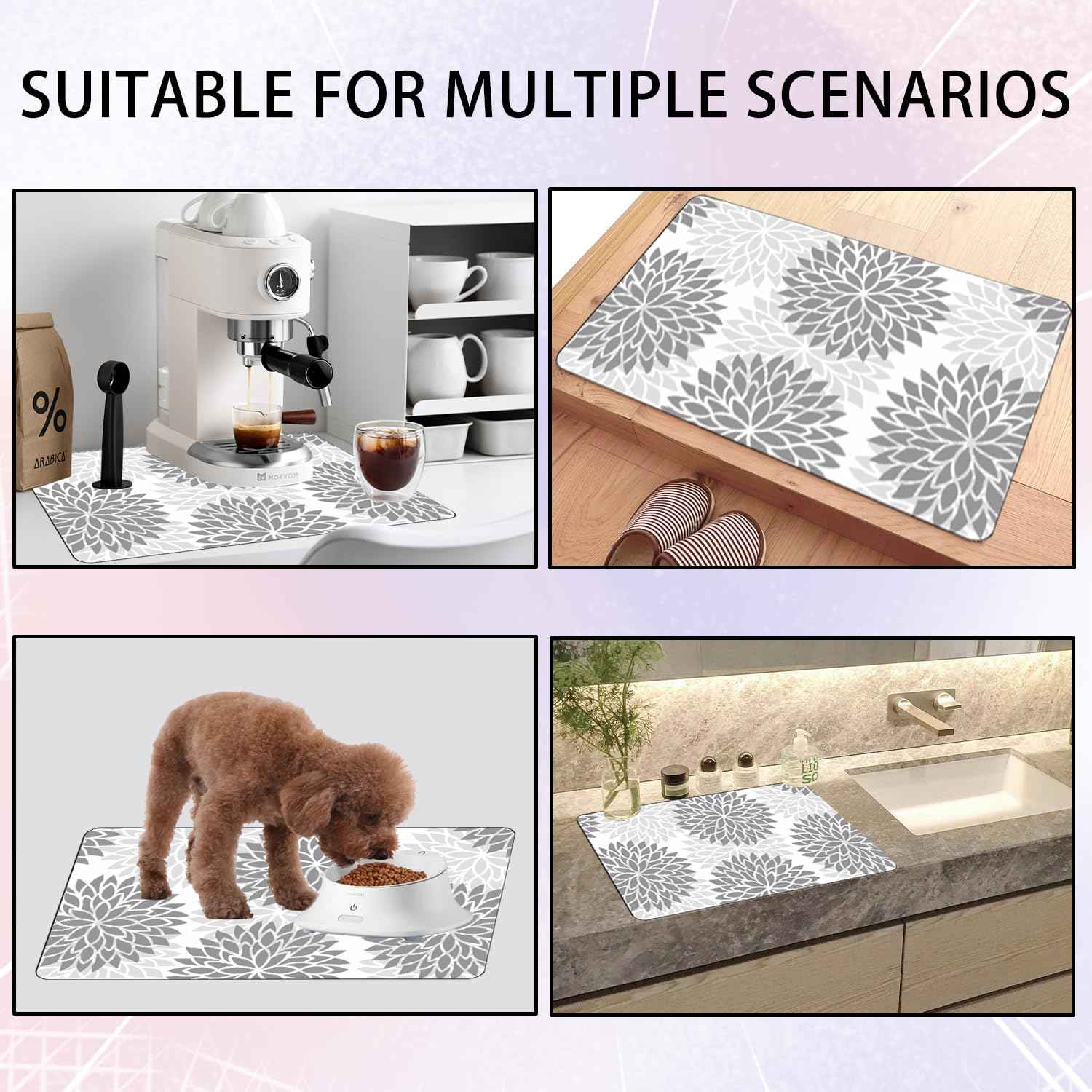 Washer and Dryer Covers for the Top 23.6“ x 19.7", – Waterproof, Non-Slip Laundry Machine Protector Mat for Dust, Scratch – Fits Most Washers, Dryers, Laundry Room Organization Essentials Accessories