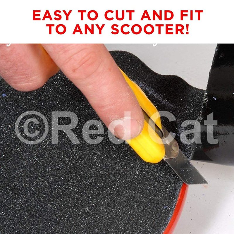 Red Cat Pro Scooter Grip Tape - 2 Pack Self Adhesive Non Slip Tape for Scooters Deck - Bubble Free Anti Skid Tape 4.5" X 20" - Black Easy to Apply.