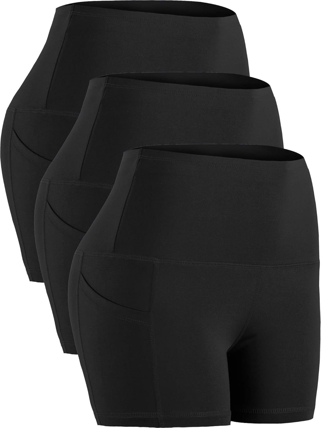 CADMUS High Waist Athletic Shorts - Women's Yoga & Fitness Running Shorts with Deep Pockets