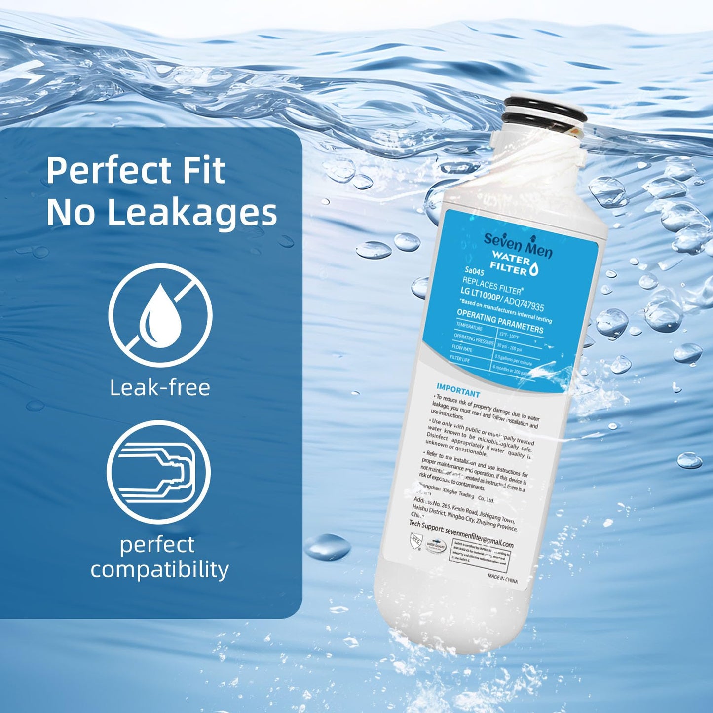 Adq747935 Water Filter Replacement for L&G Lt1000p/Pc, LfxS26973s, LmxS28626s, LmwS27626s, LfxS28596s, Adq74793501, 1Pack