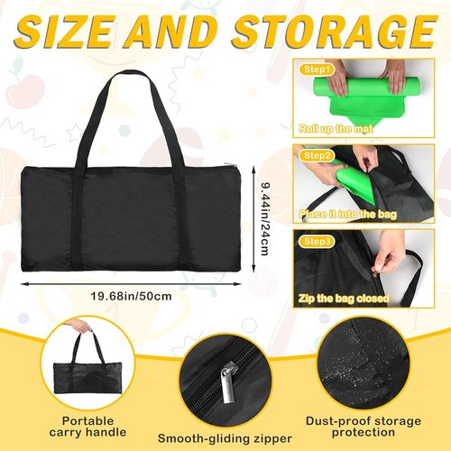 Baseball & Softball 5-Piece Base Set - Durable Rubber Field Bases with Training Balls & Storage Bag