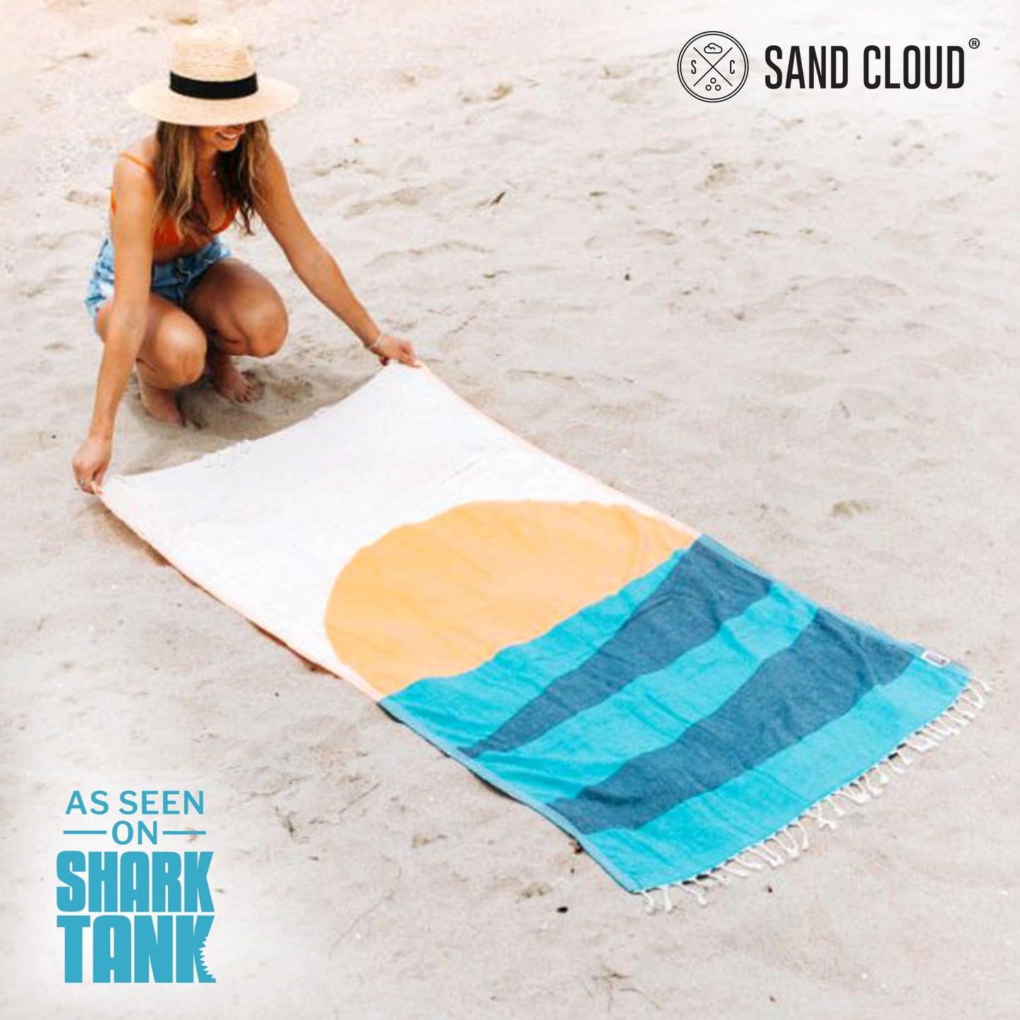 Sand Cloud Turkish Beach Towel - Quick Drying & Sand Resistant