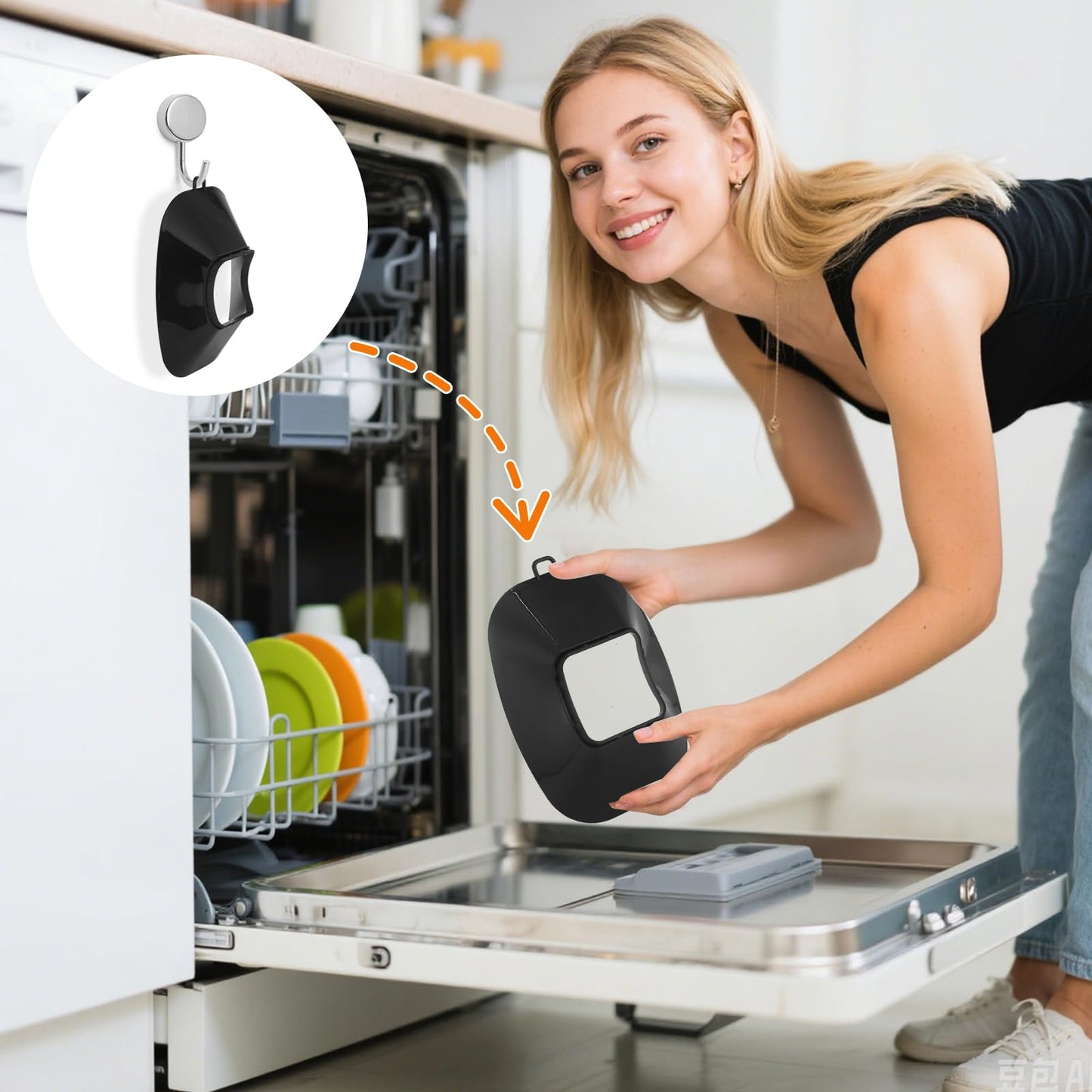 Anti-Splash Flow Hood For Ninja Slushie Machine FS301/FS300 - Liquid Guide Cover - Ninja Slushie Machine Accessories - No Spills When Pouring Beverages/Fruit Juices - Tool-Free Installation