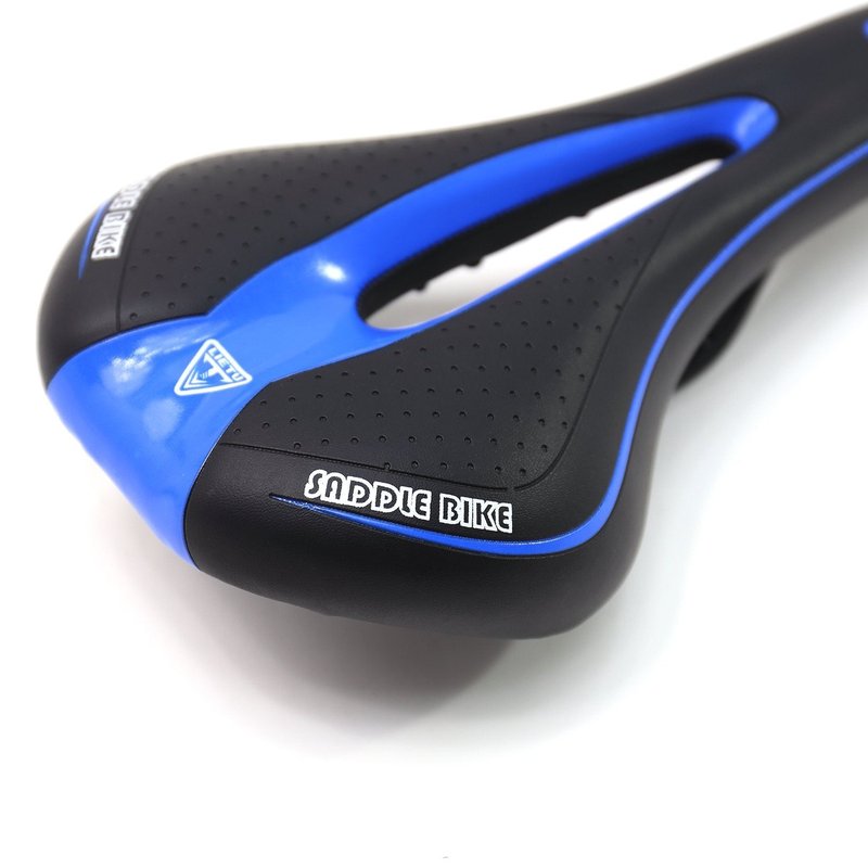 VINQLIQ® Professional Bike Saddle Bicycle Comfort Seat Cushion Pad Shockproof Ergonomic Design for Cycling, Mountain Bike, MTB, Road Bike, BMX, Folding Bike (Black and Blue)