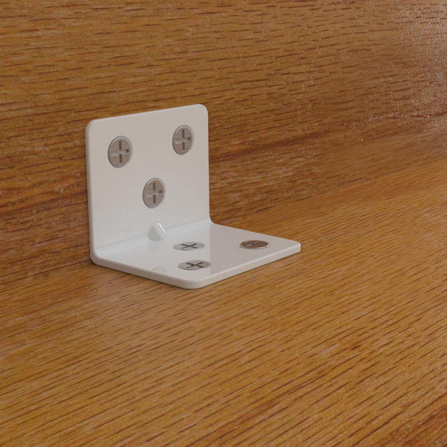 White Stainless Steel Corner Bracket,Joint Right Angle Bracket,L Shape Heavy Duty Metal Corner Brace Hardware Brackets Supporter for Wood Aufuga (16, 1.5x1.2x1.2inch)