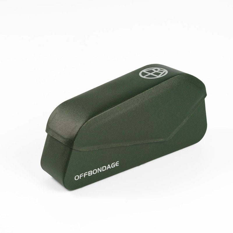 OFFBONDAGE Top Tube Bike Bag Magnetic Switch Waterproof Bike Frame Bag Bikepacking Bicycle Storage Bag for Gravel Road Bike (Green)