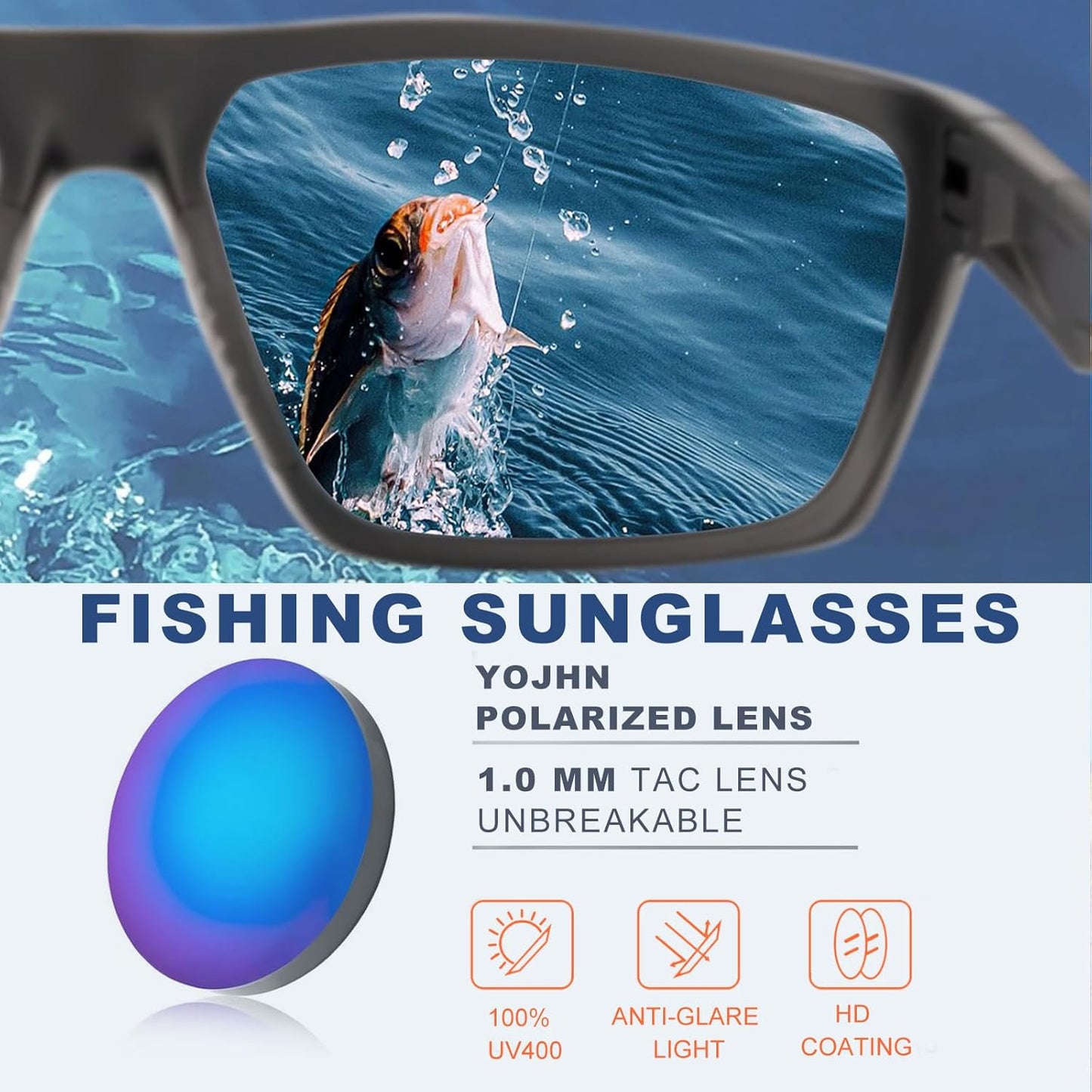 Skiennix Floating Polarized Fishing Sunglasses - UV Protection for Men & Women | Ideal for Water Sports