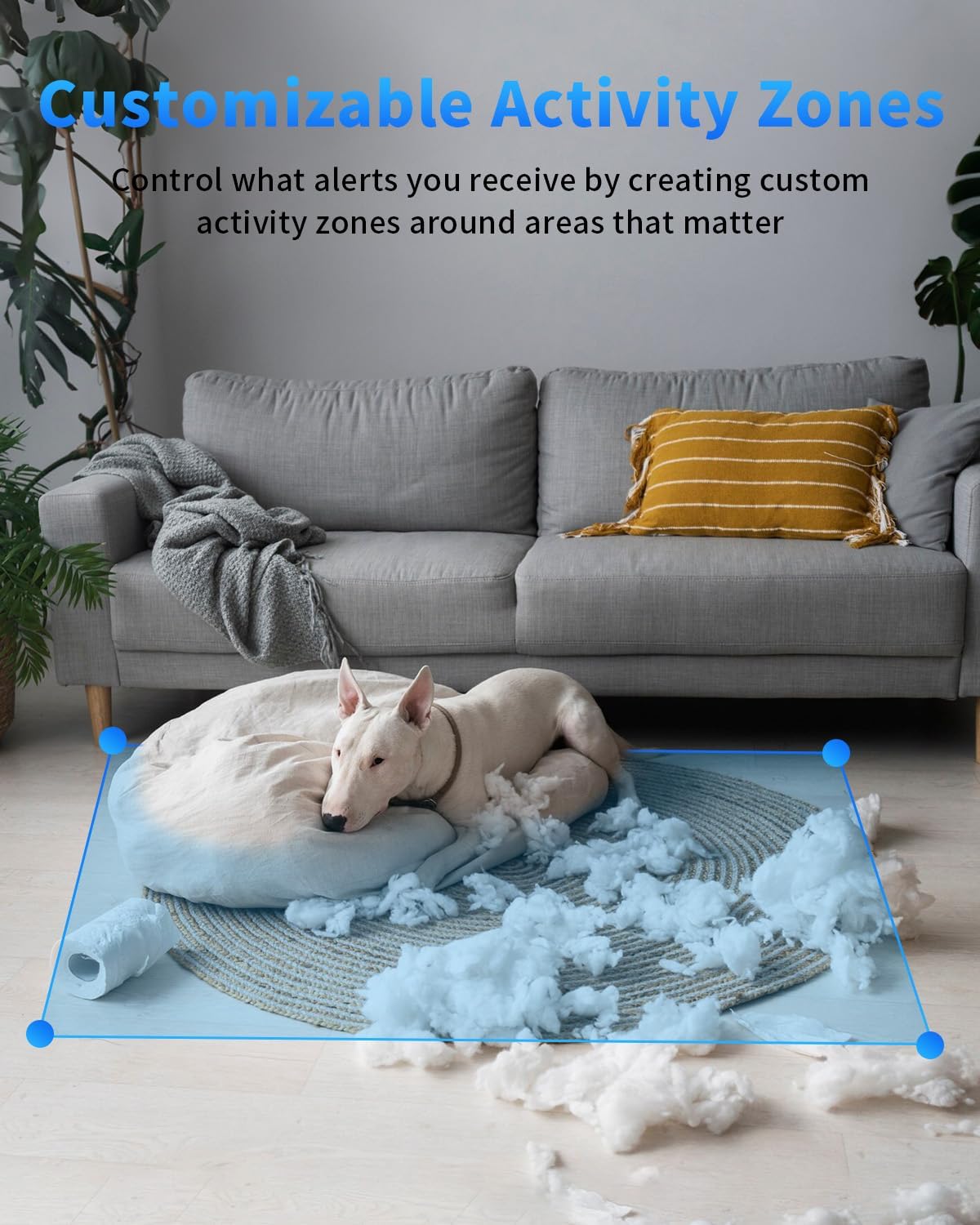 2K Indoor Security Camera with AI Voice Change, Night Vision & 24/7 Recording - Home Baby Monitor & Pet Camera
