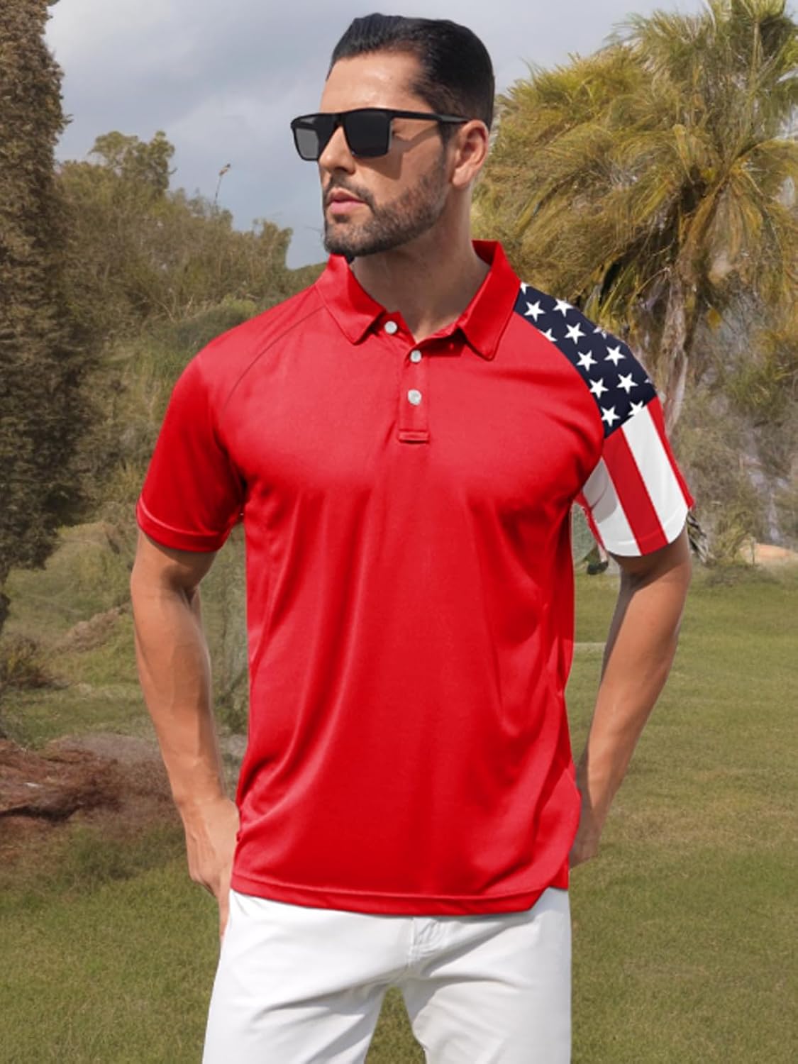 ZITY Men's Golf Polo Shirt - Moisture-Wicking Short Sleeve Tactical Collared Design