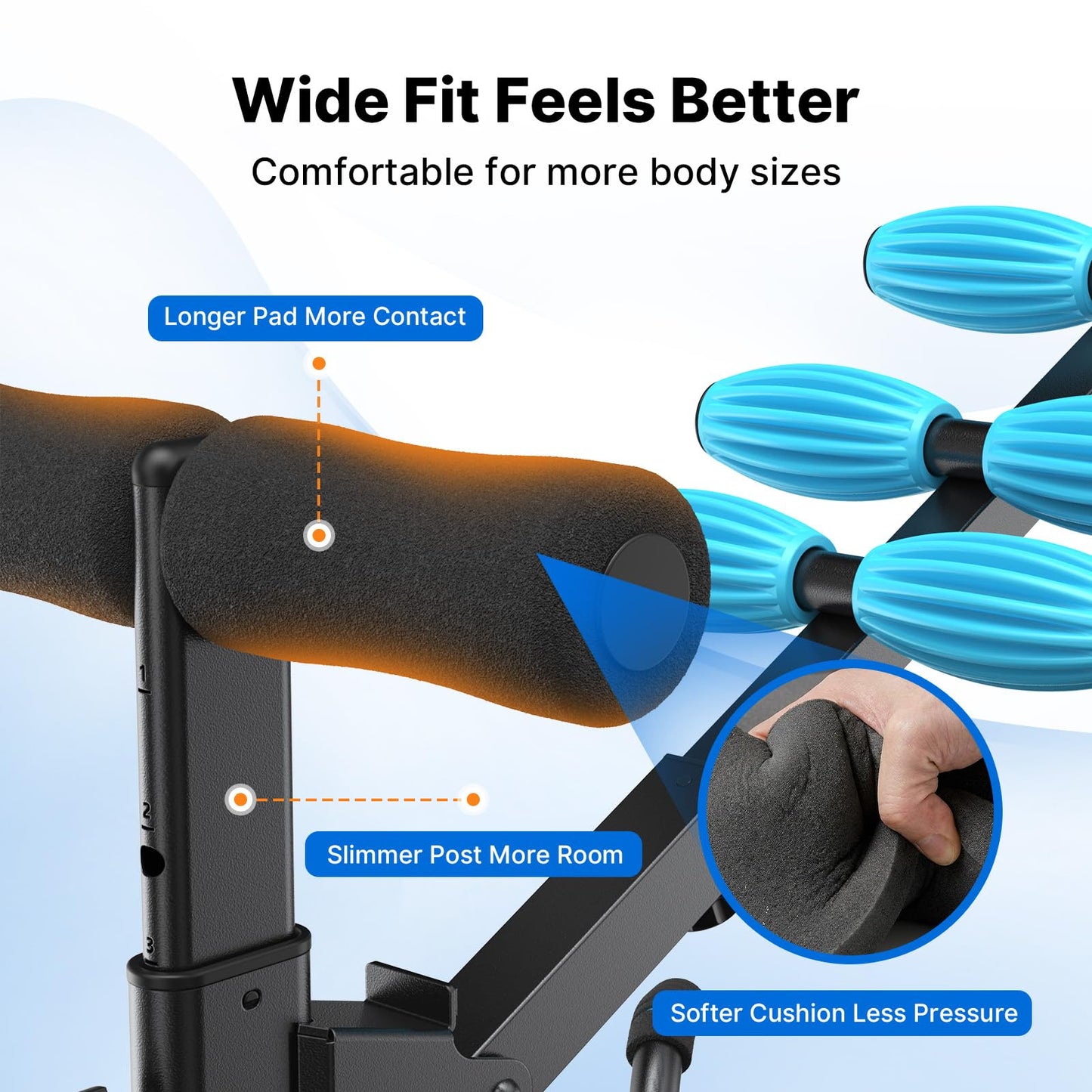 MERACH Upgrade Deep Squat Machine for Overweight, Dual Spring Assist& 350LB Weight Capacity, Glute Trainer Machine, Easy Setup & Leg Home Workout Machine