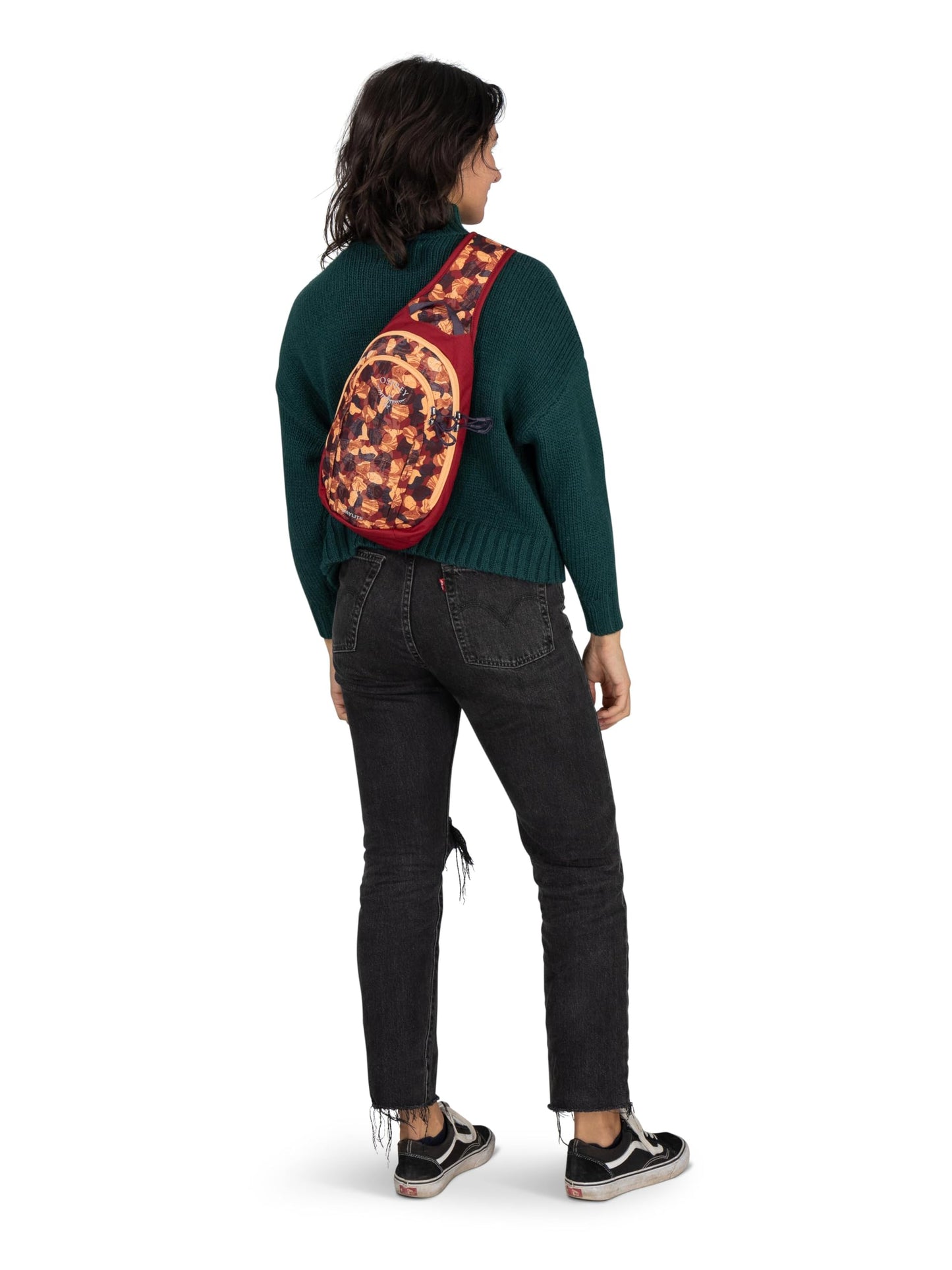 Osprey Daylite Shoulder Sling Bag – Compact Crossbody Sling Backpack for Everyday Carry, Festivals, and Travel – Lightweight, Comfortable Fit for Hands-Free Convenience, Black