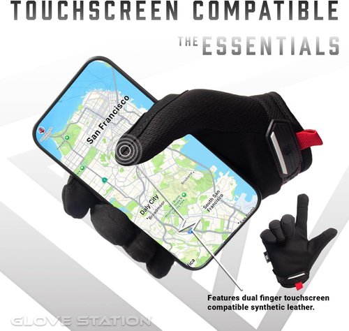 Glove Station Heavy Duty Mechanic Work Gloves for Men - Essential Series, Durable & Comfortable