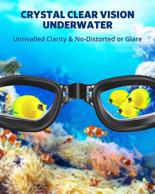 Aegend Swim Goggles - No Leak Design for Adults & Youth | Comfortable Fit & Full Protection