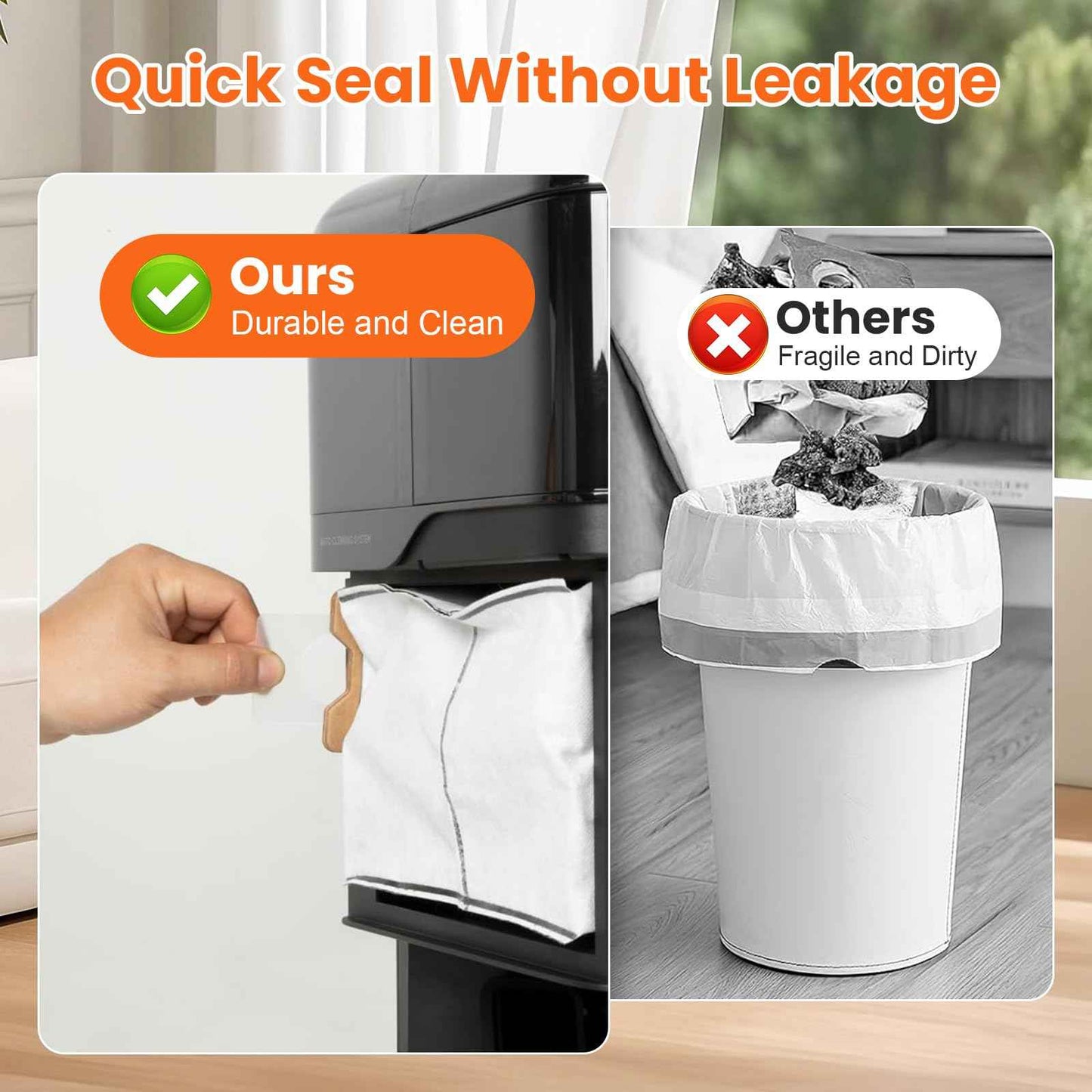 18 Pack C20 Dust Bags for eufy Omni C20 C10 Robot Vacuum Cleaner, 3.2L Large Capacity Vacuum Bags, Disposable Replacement Dust Bags