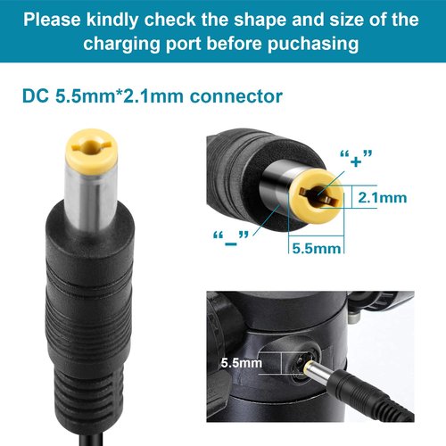[Verified Fit] 25.2V 1A 0.8A Segway Ninebot Zing Scooter Charger 5.5mm Plug, for Zing E8 E10 E12/ C8 C9 C10 C20(NOT for A6) 25.2 Volt 1000mA 21.6V Lithium Battery Charger