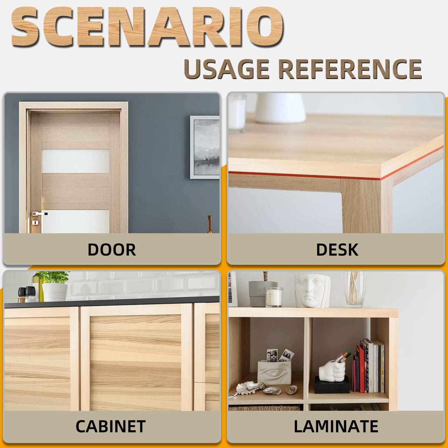 GSCIT Club Birch Edge Banding, 3/4 inch x 100ft roll of Veneer Edge Banding Preglued Flexible, Real Wood Tape Banding