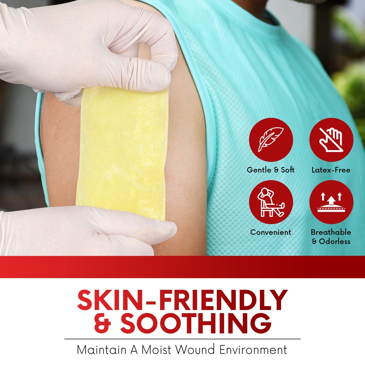 HEALQU Xeroform Petrolatum Dressing 5x9 - Box of 25 Non-Adherent Gauze Pad for Low Exudating Wounds - Fine Mesh Gauze Patch Sterile for Wound Care Lacerations, Burns & Skin Grafts