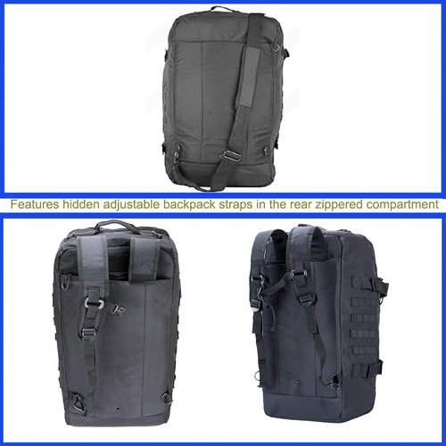 Greencity Travel Duffel Bag - Waterproof Overnight Bag for Men & Women | Available in 30L, 45L, 85L - Black
