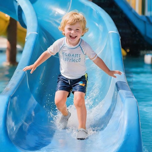 LeIsfIt Kids Water Shoes - Quick Dry Aqua Socks for Boys & Girls | Breathable Non-Slip Swim Footwear