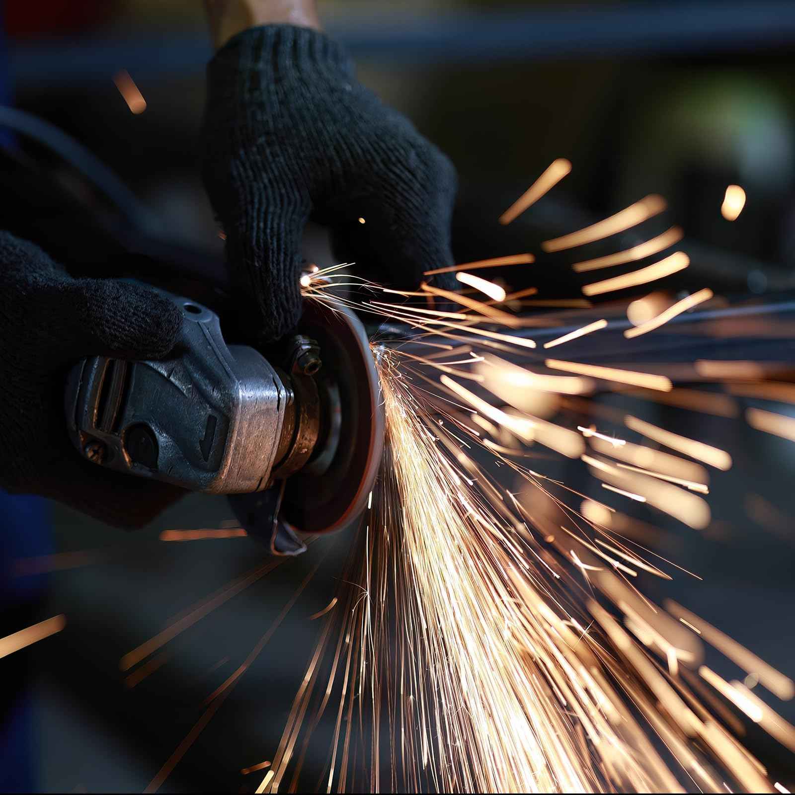 Revvstark 10 Pack Grinding Wheels 4 Inch, Grinder Wheel for General Purpose Metal & Stainless Steel, Aluminum Oxide Grinding Disc 4 in for Angle Grinder, Depressed Center 4" * 1/8" * 5/8"