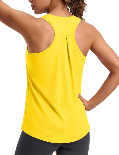 MAGCOMSEN Women's Athletic Tank Top - Racerback Design for Yoga & Gym | Sleeveless Workout Top