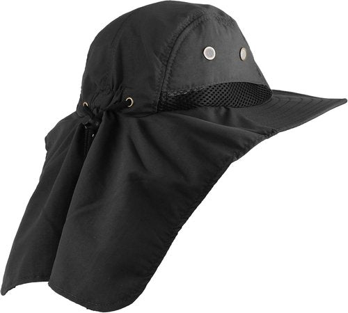 Falari Outdoor Sun Hat - Wide Brim with Neck Flap for Safari, Hiking, Gardening & Fishing