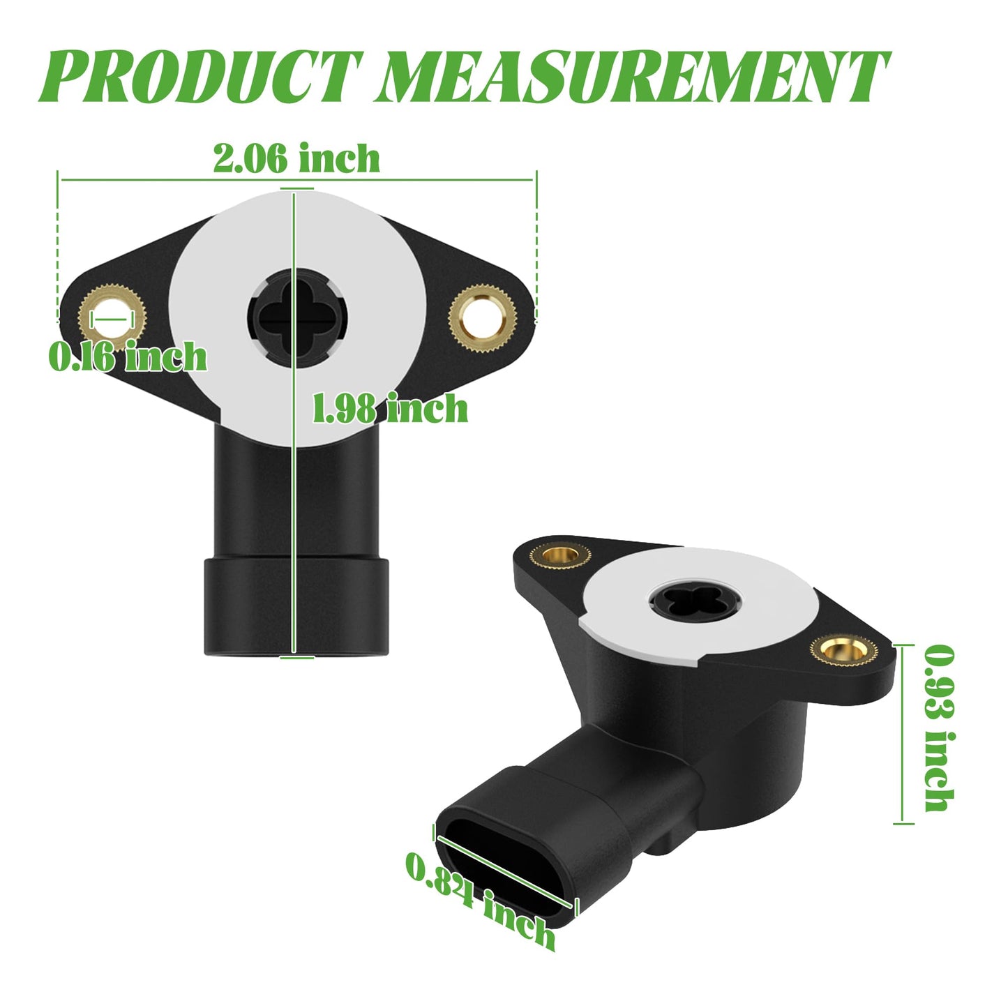 10L0L Golf Cart Accelerator and Brake Pedal Rotary Position Sensor Compatible with EZGO RXV 2008-Up Electric Golf Cart Models, OEM# 600019