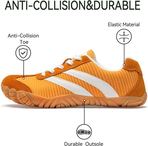 Barefoot Shoes | Women's Casual Sneakers with Wide Toe Box - Lightweight, Breathable, Non-Slip Comfort