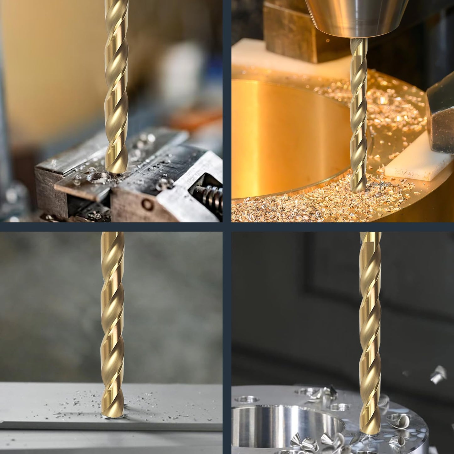 BeHappy 3/16" Cobalt Drill Bit Set (10Pcs), M35 HSS, 135 Degree Tip, Twist Jobber Length for Hardened Metal, Stainless Steel, Cast Iron, Wood, and Plastics, with Index Storage Case