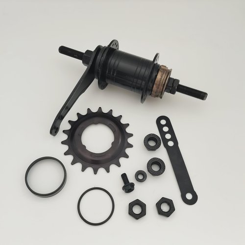 ZZRSDAN Black Bicycle Coaster Brake Hub/Bike Brake Rear Hub 32/36 Hole Stainless Steel (Black18T-36Hole)