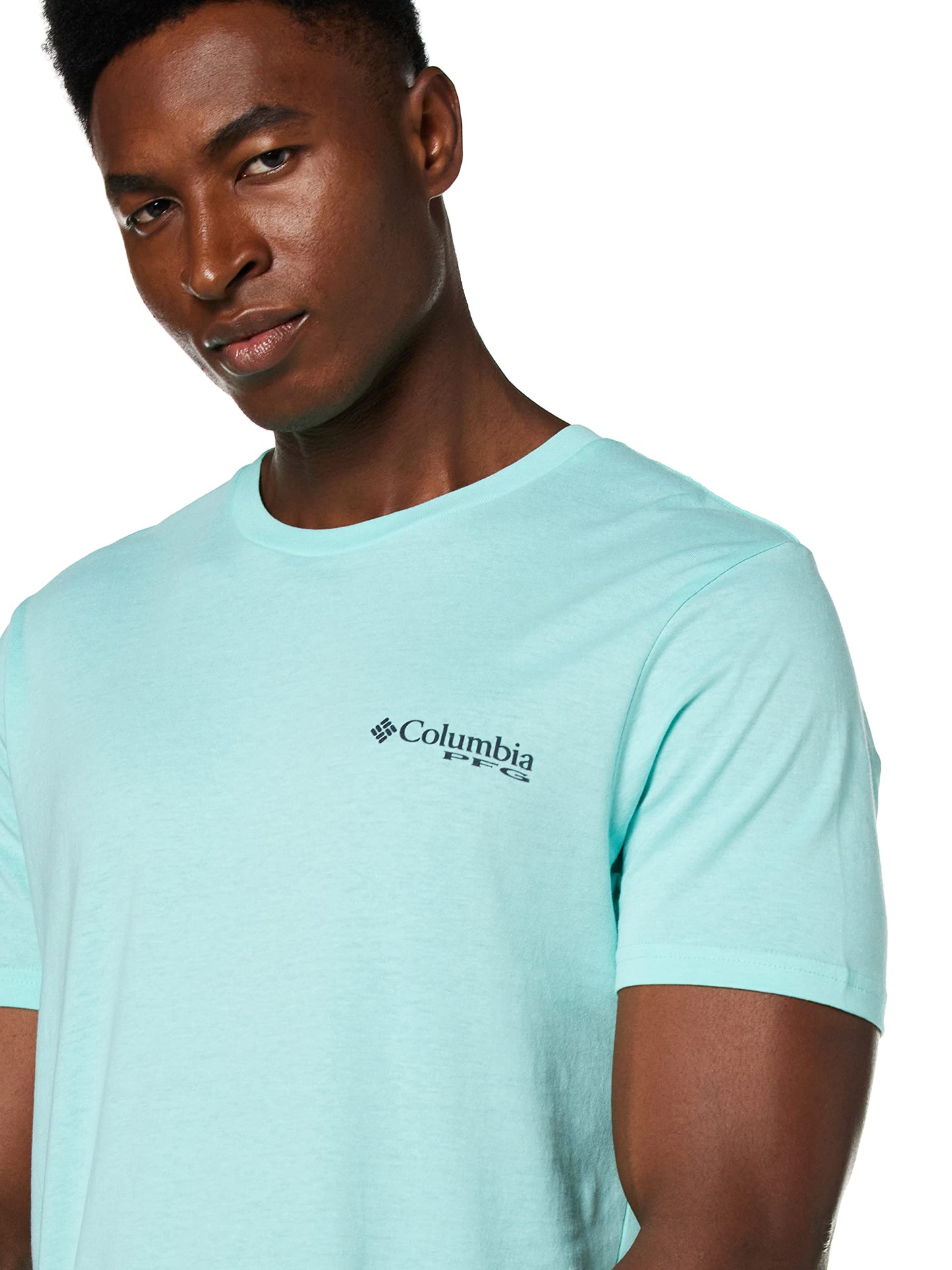 Columbia Apparel Men's PFG Graphic T-Shirt Shirt, Gulf Stream/Biber, Large