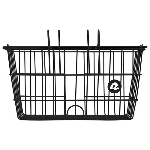 R﻿etrospec Apollo-Lite Lift-Off Front Bike Basket, Lightweight Steel ﻿with Integrated Detachable Hooks and Built-in Handle for Easy Assembly and Portability