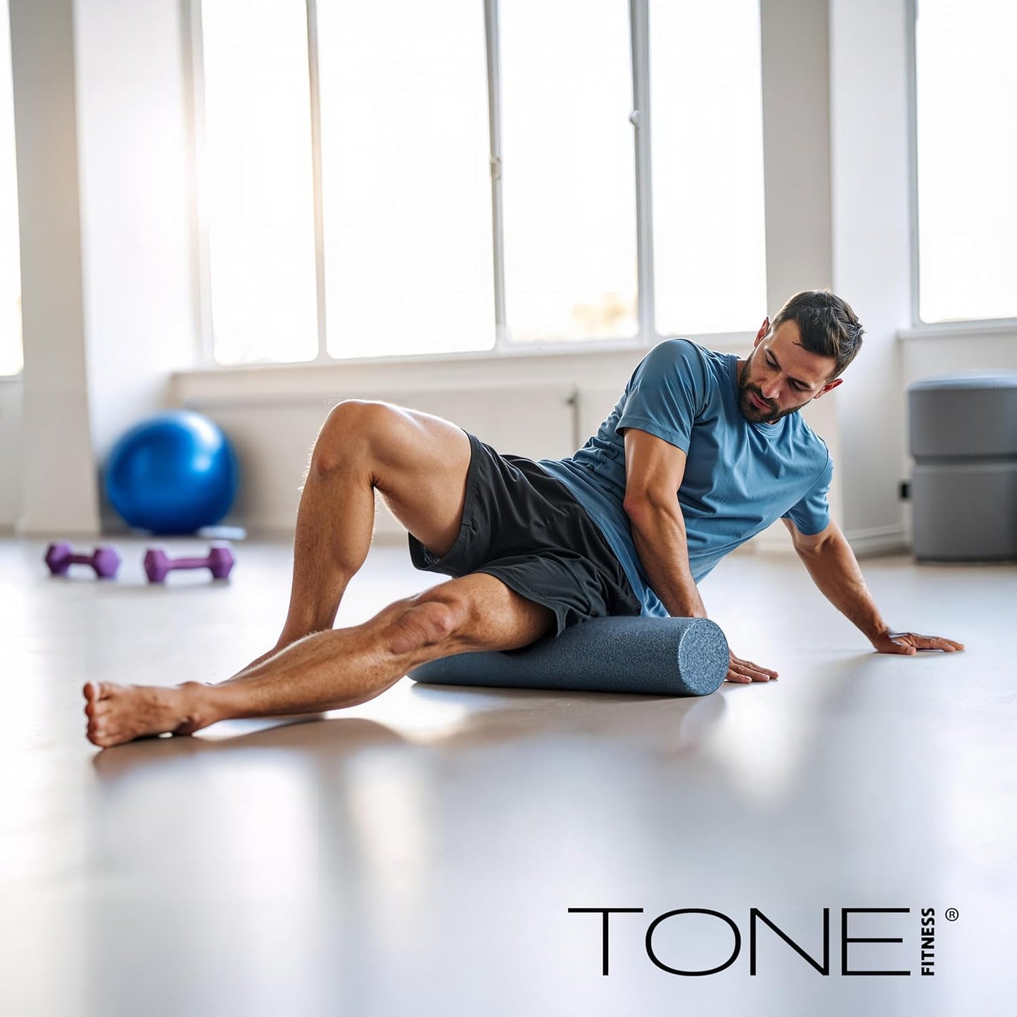 Tone Fitness High Density EPP Foam Roller - Ideal for Yoga, Pilates, Stretching & Recovery | Various Sizes & Colors