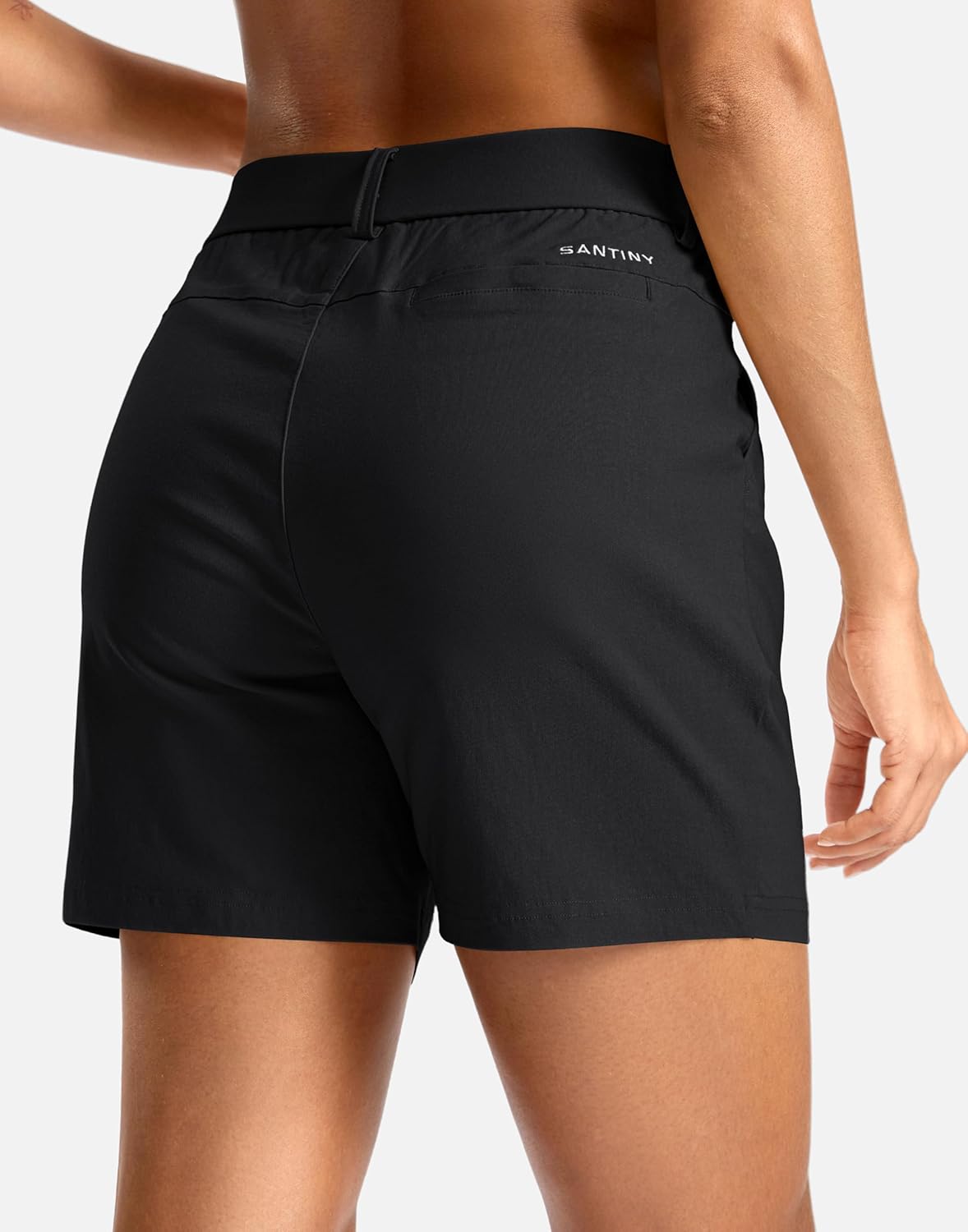 SANTINY Women's Hiking Golf Shorts - Quick Dry Stretch Fabric with Pockets | Perfect for Summer Travel