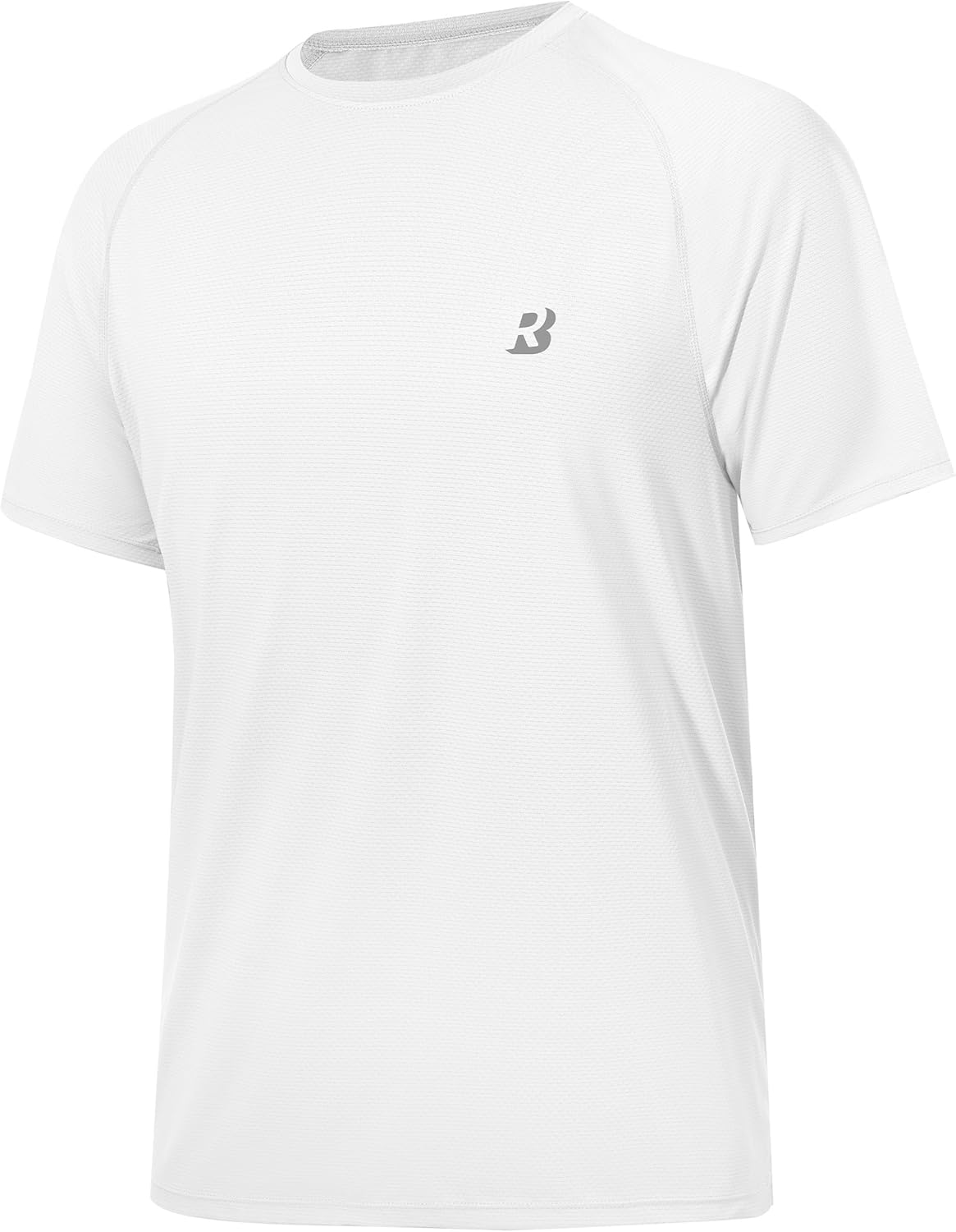 Roadbox Men's Rash Guard - UPF 50+ UV Sun Protection Swim Shirt | Quick-Dry Short Sleeve T-Shirt for Beach & Fishing