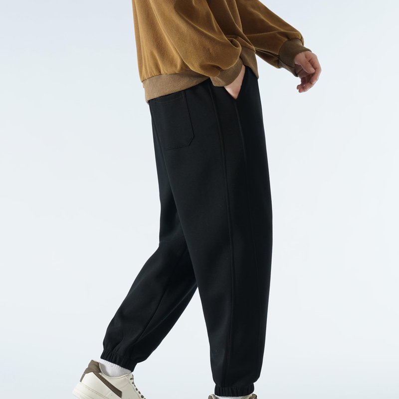 Wulasford Mens Athletic Sweatpants with Pockets, Drawstring Workout Gym Joggers Pants for Men Running Jogging & Lounge Black