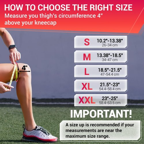 Dr. Brace Elite Knee Brace - Maximum Support with Side Stabilizers & Gel Pads | X-Large, Sunrise Color