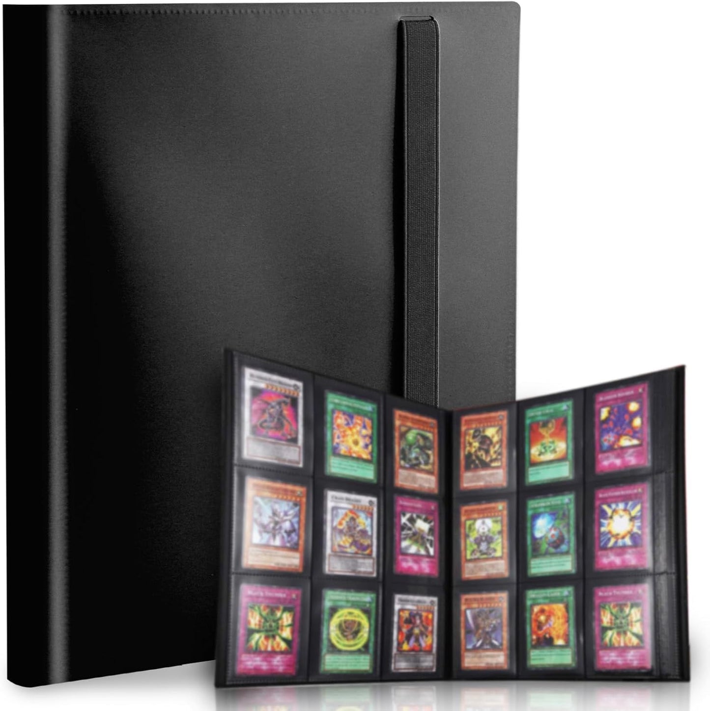Skiennix Card Binder - 9 Pocket Trading Card Album with 360 Capacity | Premium Black Sports Card Folder