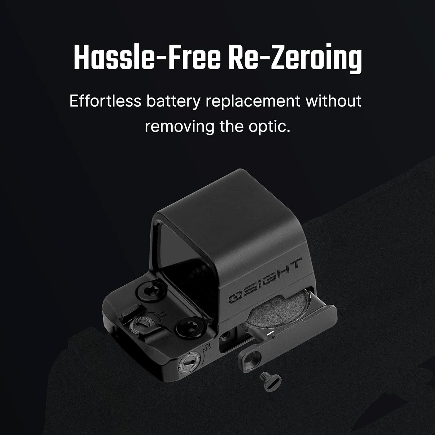 OSIGHT SE Enclosed Micro Reflex Sight - Compact 2 MOA Dot & 32 MOA Circle Reticle for RMSc/K Footprint