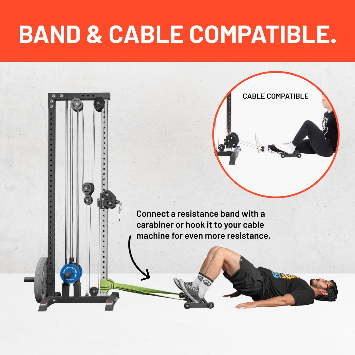 Glute Ham Glider [Bells of Steel] Home Gym Multi-Function Ab Glute Machine, Heavy Duty Ab Glider Machine for Hamstring Curl, Abdominal and Leg Workouts