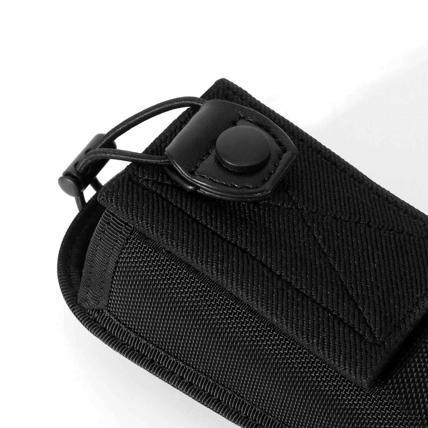 TACNEX Universal Radio Holder Two Ways Radio Holster Walkie Talkies Pouch Duty Belt Nylon Case with Adjustable Elastic Flap for Police Leo Security Firefighter Rescue EMS EMT Military