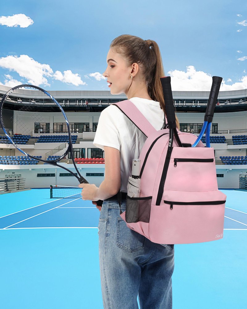 Sucipi Tennis Bag Professional Tennis Backpack for Men and Women Racket Bags with Ventilated Shoe Compartment, Holds 2 Tennis Rackets, Pickleball Paddles