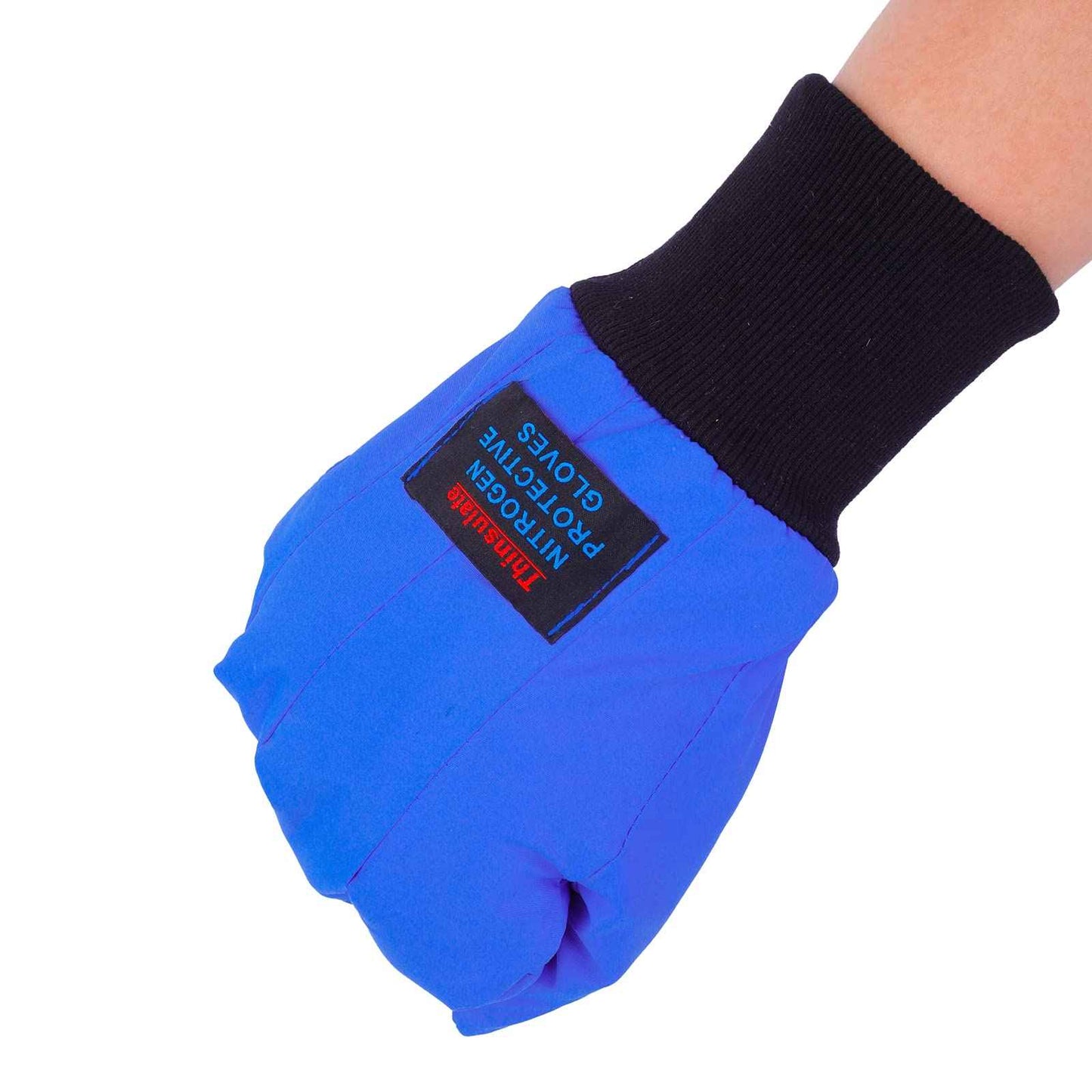 Sindayo -260°C/-436°F Cryogenic Gloves Low Temperature Liquid Nitrogen Protective Cold Storage Safety Frozen Gloves (Blue Wrist Length/13)