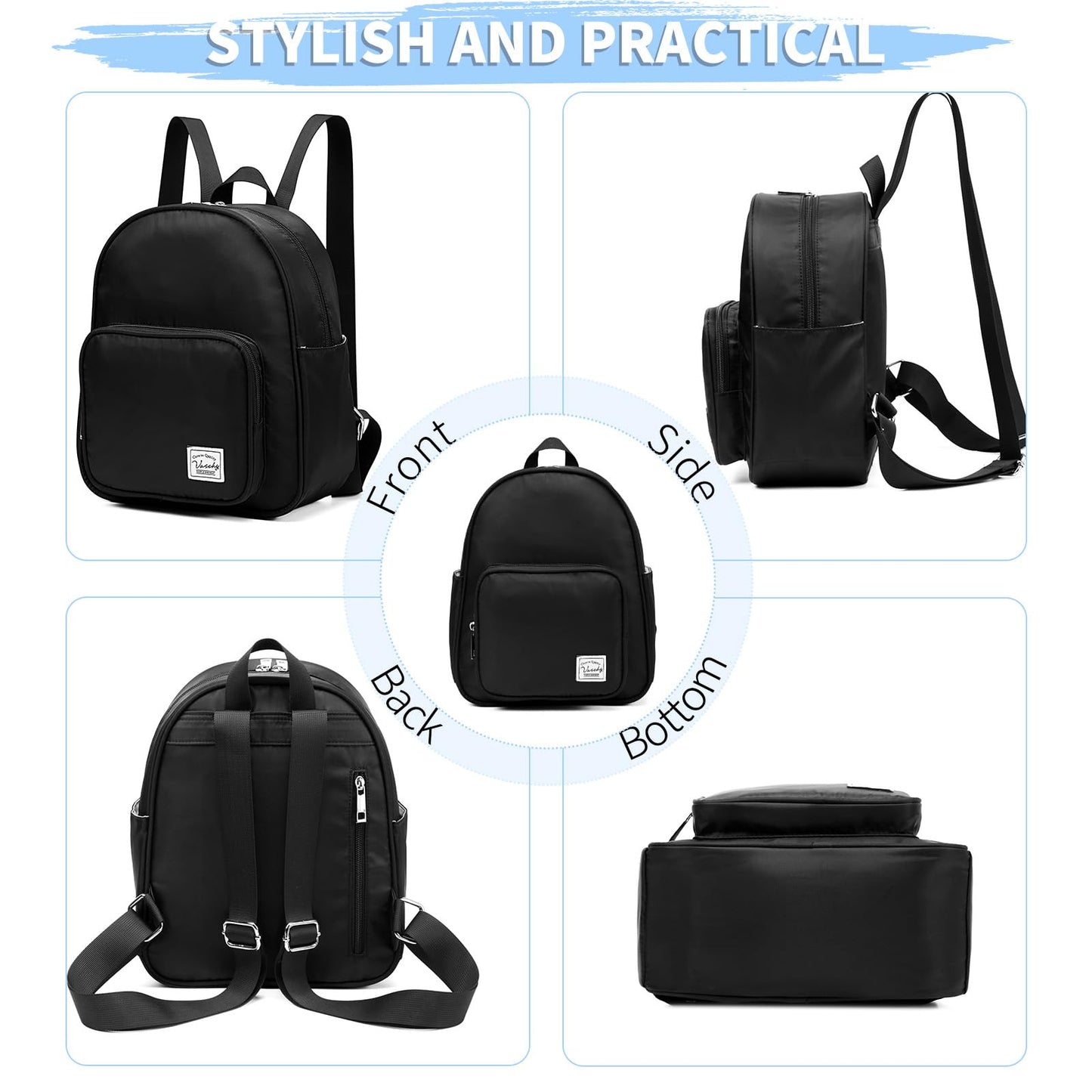 VASCHY Backpack for Toddler Girls & Women, Kids Preschool Backpack, Small Backpack for Women, Ideal Gift for Mom and Daughter