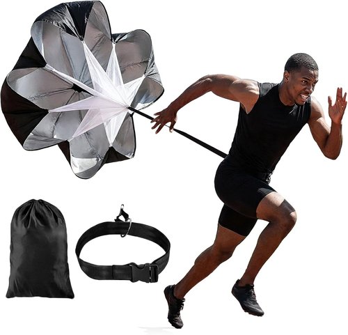 MAQIHAN Running Parachute - 56-Inch Adjustable Speed Trainer for Agility & Sprinting