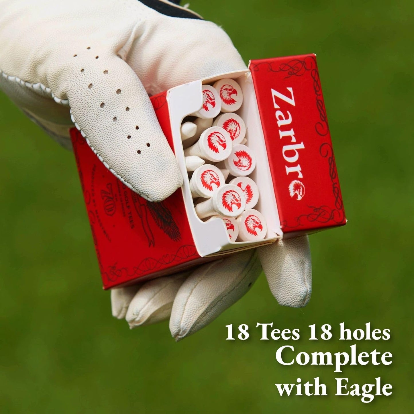 zarbro Premium Bamboo Wood Golf Tees,(72Units(Pack of 4)) Funny Golf Bag Accessories,2 3/4 Golf Tees in Stylish Box, Length 70mm, Zero harm to Club,Elegant Design,Gifts for Golfers